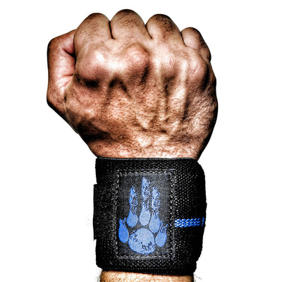 MANIMAL Thin Blue Line Police Wrist Wraps