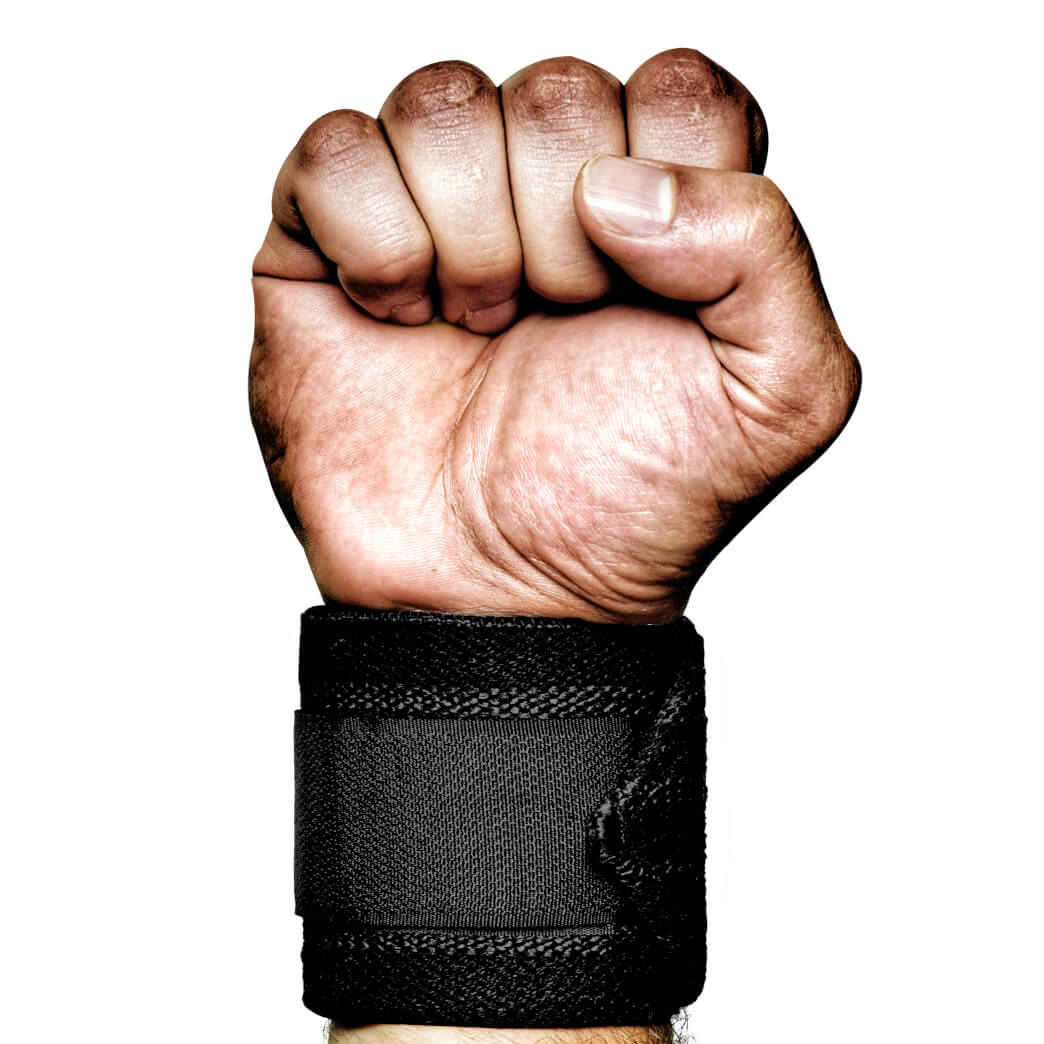 Black Wrist Wraps CrossFit, Weightlifting, Powerlifting, Strongman, Bodybuilding