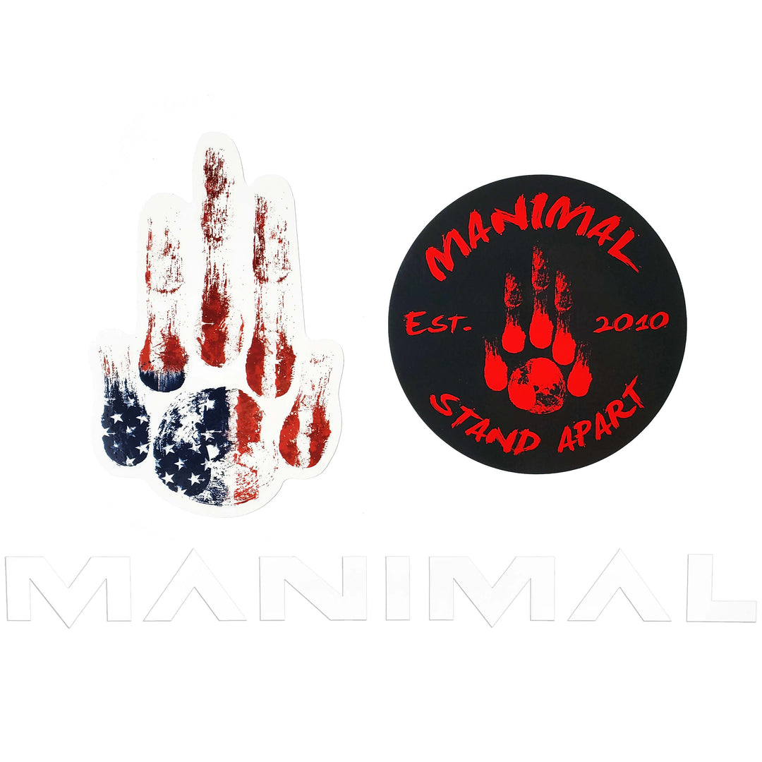 MANIMAL Stickers White