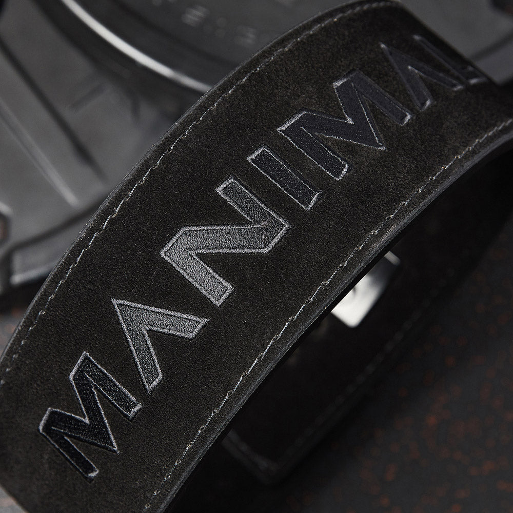 black on black lifting belt